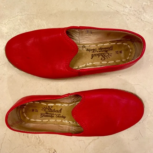 Sabah Felli Red Women’s Shoes Size US Women’s 6.5/EUR 37 (EUC) - Picture 6 of 8